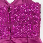 VTG‎ 80s Sequin Dress Gown Womens Size 10 Pink Glam Prom Dressy Gala READ Photo 7