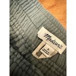 Madewell  Breezewoven Crop Wide Leg Pants Medium Green Linen Pull On Lagenlook Photo 2