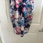 Paper Dolls  London Size 6 Blue Floral Knee Length Dress Dolman Sleeve Photo 2