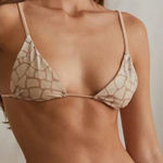 ONIA Alexa Print Triangle Bikini Top Size 8/M NWT Photo 0