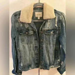 Jessica Simpson Womens Distressed Jean Jacket blue XS Photo 3