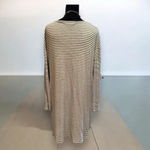 J Jill‎ Size Medium Striped grey & white Boat Neck Dress Gray Photo 2