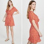 New! Cupcakes and Cashmere Women's Kiley CDC Wrap Dress with Ruffles Red Size L Photo 2