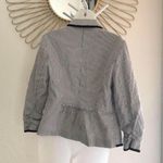 INC Black white striped fitted office siren core blazer. Size 8/M. Measurement in pics Photo 1