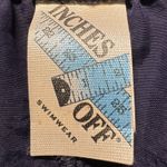 Inches Off Women's Navy Blue Athletic Swim Shorts Size 2X Side Stripe Photo 2