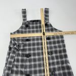 Urban Outfitters  Monki Dress Womens Small Gray Black Plaid White Double Breasted Photo 4