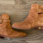 Tory Burch Brooke Ankle Suede Buckle Boot Size 7 NEW Photo 1