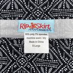 Ripskirt Hawaii Size XL Black & Blue Printed Length 1 Velcro Wrap Skirt Photo 2