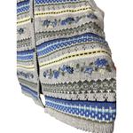 Northern Reflections Vintage  Floral Knit Vest XL Sweater‎ Button Up Top Photo 3