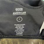Good American  Size 0 Sports Bra Black Gold Silver Mesh Photo 6