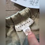 Topshop  Olive Satin Skirt Photo 7