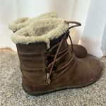 UGG  Caspia‎ Shearling Leather Boots – Women’s 9 Brown Tan Lace-Up Winter GUC Photo 3