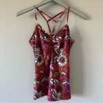 prAna  Magenta and Orange Floral Print Tank Top Photo 1