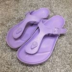 Birkenstock  Purple Slide Sandals women’s size 5 Photo 0