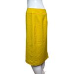 Tahari Skirt Womens 6 Bright Yellow Pencil Skirt Casual Business Office Preppy Photo 2
