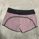 Lululemon 🩷  Black and Purple checkered print shorts Photo 1