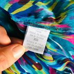 Delia's Blue Colorful Button Ruffle Tank Top Photo 4