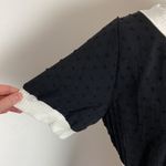 Piper & Scoot NWT Contrast Dress Nola Swiss Dot Size Medium LBD Photo 4