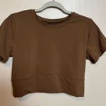 Joy Lab Women's Shirt Cropped Short Sleeve‎ Nylon Spandex  Crossover Back Large Photo 0