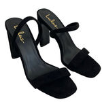Lulus  black strappy suede sandals Photo 0
