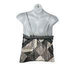 Victoria's Secret  Black Silver Hearts Tank Top Cami Pajama Top Shirt Size XL Photo 3