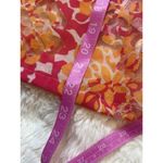 Ruby Rd  Pink/Orange Floral Sheer Button Down Top Sz 8 Photo 6