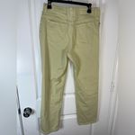 Gloria Vanderbilt Cotton Spandex Amanda Yellow Splashy Logo Pockets Pants Sz 12 Photo 1