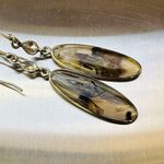 Herkemer Diamond Translucent Montana Agate Sterling Silver Dangle Earrings Photo 8