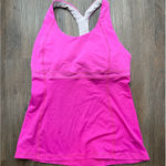 Lululemon Hot Pink Workout Tank Top Activewear Built In Bra Athletic size 4 Photo 0