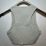 Aritzia  BABATON SCULPT KNIT MUSCLE TANK CROP TOP WHITE SMALL RIBBED EUC Photo 3