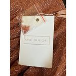 Mac Duggal Mac DuggalBeaded Wrap Over Puff Sleeve Dress 93674 Copper Sz 8 $598 Photo 3