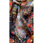 ECI New York Multicolor Floral Bell Sleeve Dress Sz 10 Boho Fall Style Festival Photo 6