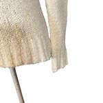 Energie Cream V-Neck Knit Pullover Sweater Women Sz M Photo 3