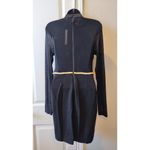 ENTRY Long Sleeve Lace Up Detail Black Dress size Large NWT Photo 4