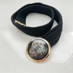 Gutos W Germany 1980s Vintage Art Nouveau waist belt, metal buckle,rope detail Gold Photo 1