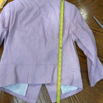 EXPRESS  Y2K Women’s linen blend Blazer pink purple office business New Sz 10 Photo 9