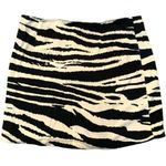 Free People • zebra print ruffle mini skirt black and white size 4 Photo 3