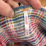 Free People Multicolor soft cotton Plaid Women's strappy wrap waist Top new nwt Photo 4