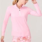 J. McLaughlin  Candy Pink Jesse Pullover Quarter Zip Jacket Top NEW Photo 2