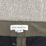 Good American Baggy Cargo Fatigue Pants Champagne olive green wide leg loose fit Photo 8
