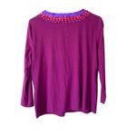 Moschino  Cheap And Chic NWTs Purple Sequin Peace Sign Embellishment Top size 14 Photo 2