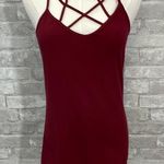 Maurice's  Burgundy Strappy Tank Top Photo 0