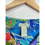 Caribbean Joe  Shirt Womens XL Blue/Green 3/4 Sleeve‎ Photo 4