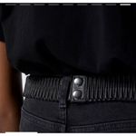 The Kooples  BLACK STRAIGHT-CUT JEANS WITH WESTERN BELT Size 26 Photo 7