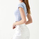 PacSun High Waisted Ripped Denim Shorts Photo 1