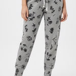 Hurley Gray Tropical Palm Tree Floral Print Jogger Sweatpants Size L Photo 0