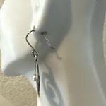 Sterling Silver Spiral Dangle Earrings with Real Pearl – Modern Artisan Style Photo 10