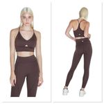 ENAVANT HARPER RACERBACK SEAMLESS BRA ACTIVEWEAR TOP BEIGE WOMEN SIZE SMALL‎ NEW Photo 1