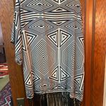 Tyche  Black and White Geometric Tunic Photo 2