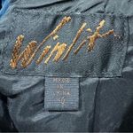 100% Genuine Leather‎ Suede Pencil Skirt Winlit Vintage Black Photo 2